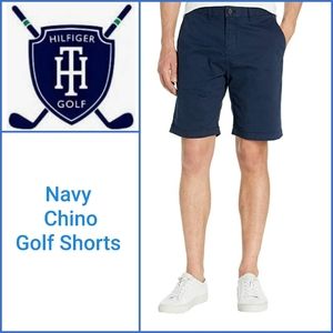 🆕️ Tommy Hilfiger Navy Golf Chino Shorts Size 34